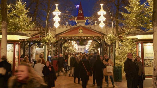 This Danish amusement park and pleasure garden is even more alluring at Christmas time.