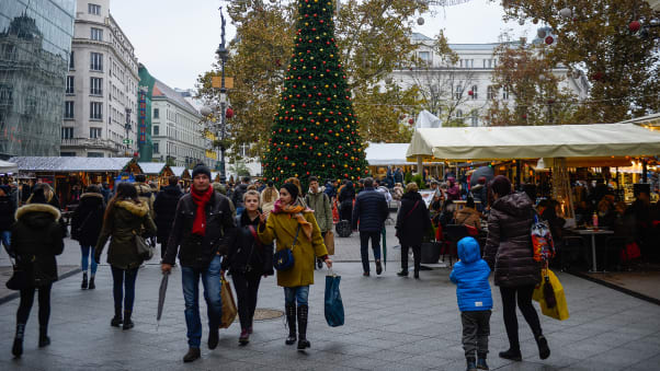 The Vörösmarty Square Christmas market is relatively new, dating back to 1998.
