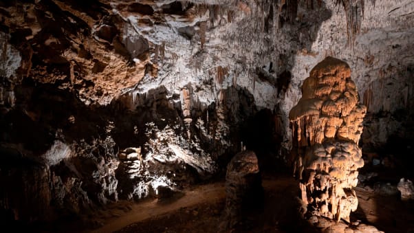 You can see stalagmites, stalactites and formations called curtains in the Postojna Caves.