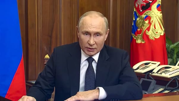The Russian president announced the "partial mobilization" in a speech on Wednesday.