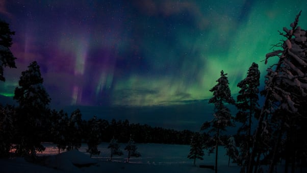 This part of northern Finland is a prime spot to see the northern lights.