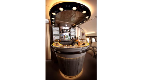 This upcycled bar from an Emirates plane sold for $50,000.