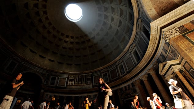 Rome's Pantheon has an unreinforced concrete dome -- the largest in the world. 