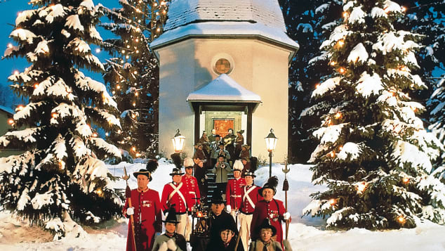 Christmas carol "Silent Night" was first  performed outside a small chapel juts outside Salzburg.