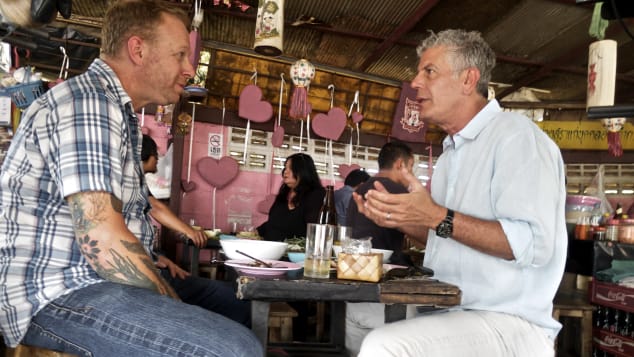 Andy Ricker, chef-owner of Portland Thai restaurant Pok Pok, took Anthony Bourdain to his favorite Chiang Mai eateries during the shoot.