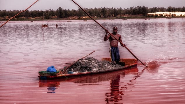 lake retba, senegal