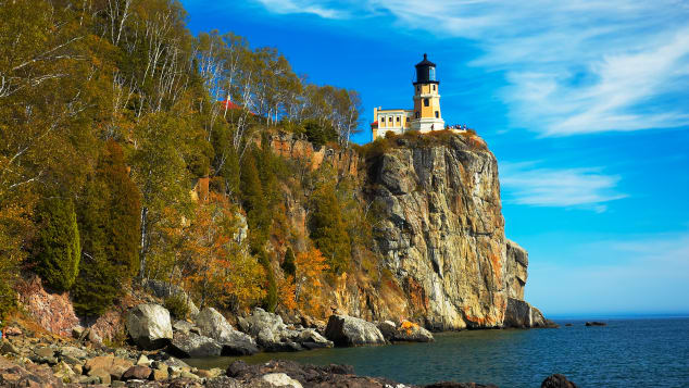 There are no travel restrictions to Minnesota to see sights such as Split Rock Lighthouse on Lake Superior.