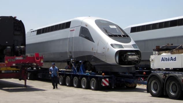 The TGV high-speed train are being tested on Morocco's Atlantic coast. 