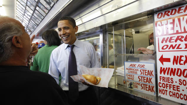 Philly cheese steak has famous fans -- including former President Barack Obama.