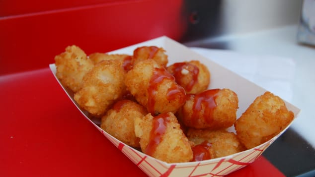 Tater tots are crunchy fried potatoes.