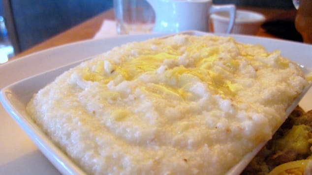 Grits can be pudding, breakfast or dinner.