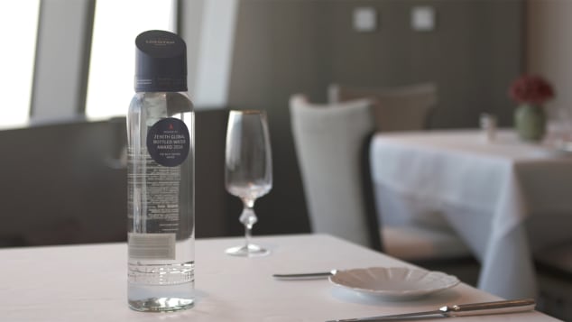 A bottle of Lofoten Water, from  Norway.