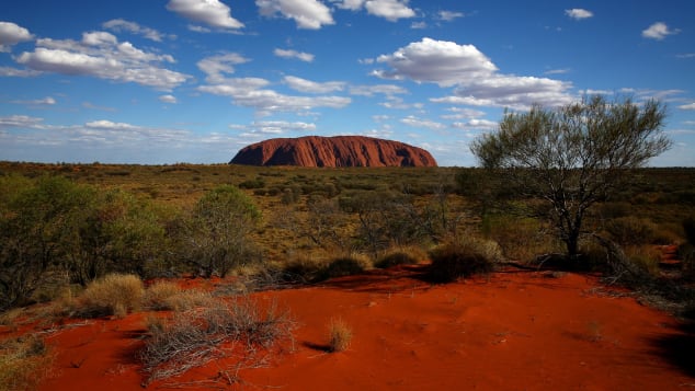 Uluru is visited by thousands of people a year.