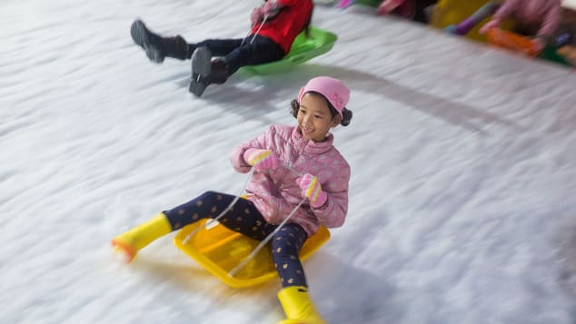 Kid-friendly fun at Snow Town Bangkok in Bangkok, Thailand.