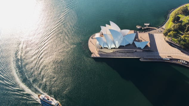 These Sydney Opera House is known throughout the world.