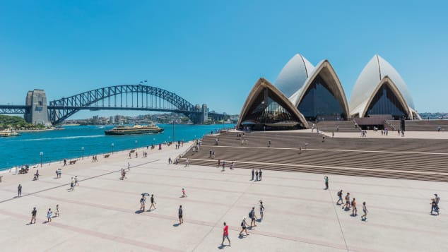 The Sydney Opera House.