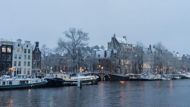 Amsterdam snow