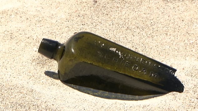 The bottle was cast into the ocean in 1886.