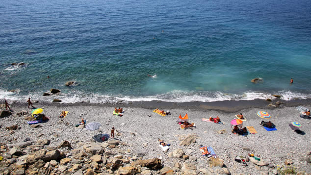 Spiaggia de Guvano has been popular with nude bathers since the 1960s.