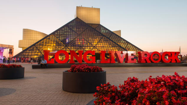 The Rock and Roll Hall of Fame and Museum is in Cleveland.