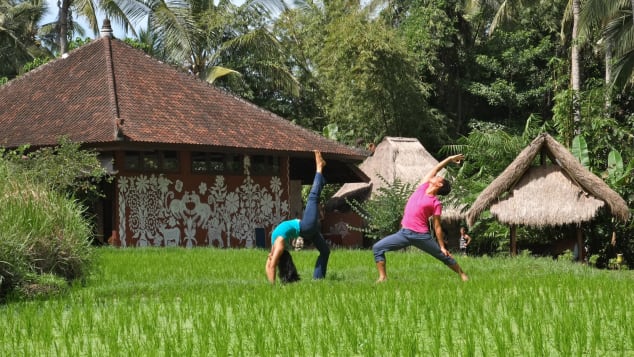 O Yoga Barn em Ubud - um paraíso para os iogues.