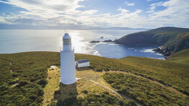 Farol de Cape Bruny, Tasmânia, Austrália Shutterstock (Greg Brave)