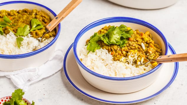 Tarka daal is a veggie delight.