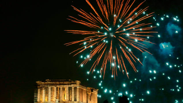 Traditionally, Greece has a fireworks show above the Acropolis hill during New Year celebrations. The show has been canceled for this year.