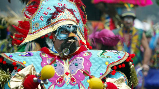 Elaborate masks are another long beloved tradition of Mardi Gras.