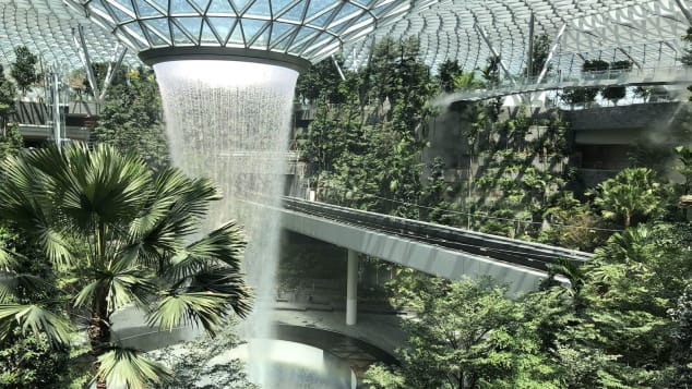 The indoor waterfall | cnn.com