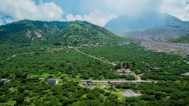 Montesrrat's landscape is shaped by volcanoes.