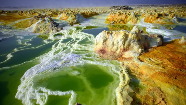 The Dallol region is the hottest place on the planet.