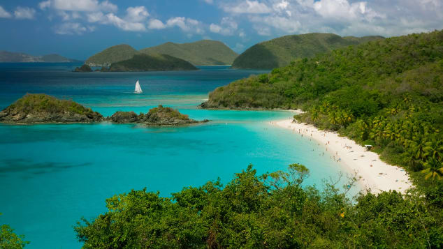 Put on your swimming trunks and head to Trunk Bay at Virgin Islands National Park.