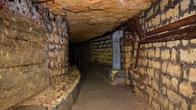 Inside the Odessa catacombs