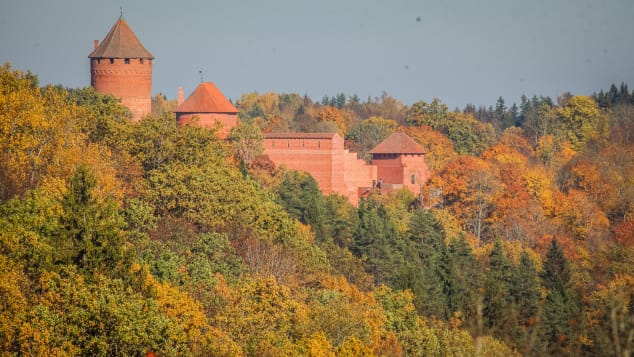 Panorama of Turaida Castle, Latvia