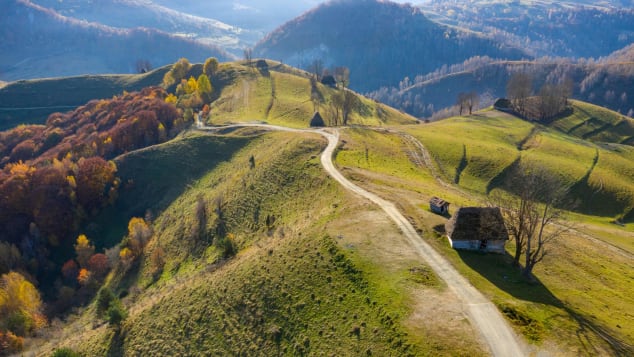 Romania's Apuseni mountains form part of the western Carpathian Mountains in Transylvania.