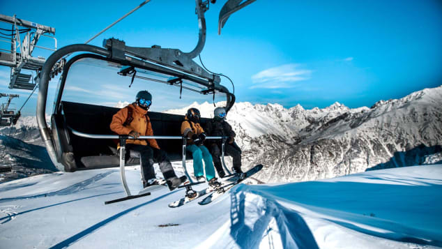 Georgia skiing, Mestia, Hastvali cable car 