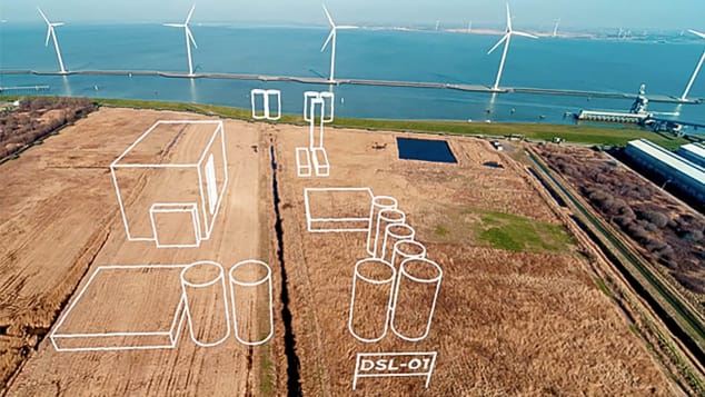 SkyNRG site for DSL-01 project in Delfzil Netherlands