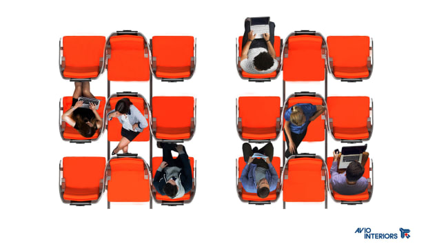 Coronavirus airplane seats - Aviointeriors