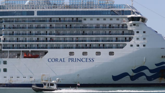 The Coral Princess, where some crew are being moved, saw Covid-19 fatalities earlier in the pandemic.  