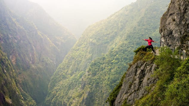 After an uphill hike to the peak of the trail, 8 Silks Place guests can enjoy views of Taroko Gorge.