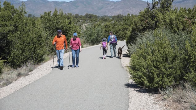 Physical activity in the trails and mountains of Los Alamos County is a resident favorite. 