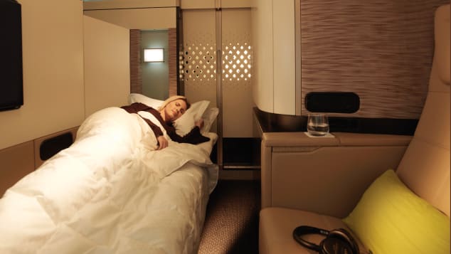 Etihad Apartments are the airline's less luxurious first class offering. We'll take one.