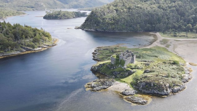 Deer Island is close to Castle Tioram, pictured, which hails from the 13th century.