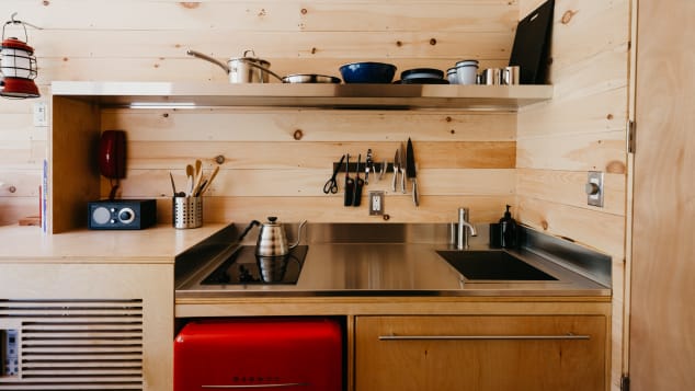 Each cabin features a kitchenette.