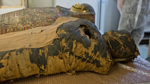 The mummy may have been in the wrong tomb, archaeologists believe.