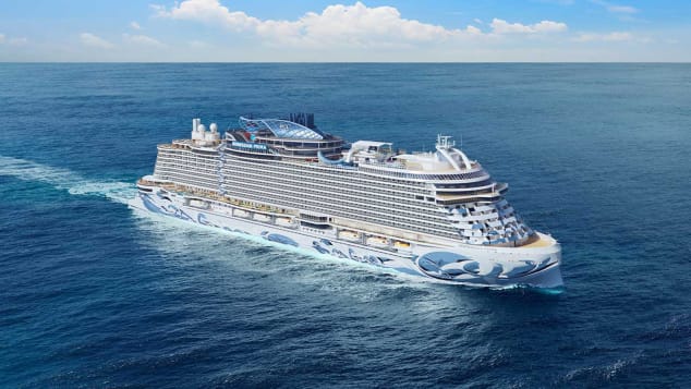 A rendering of the Norwegian Prima, which will set sail in 2022.