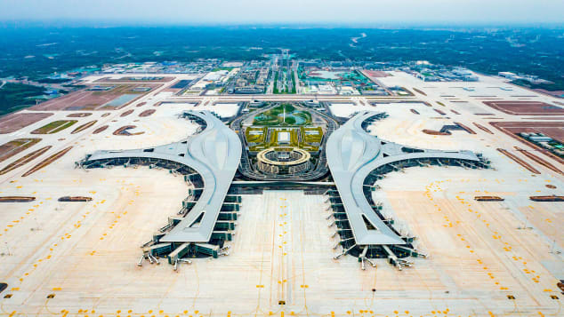 Opened earlier in 2021, Tianfu International Airport is one of the largest new airports in China.