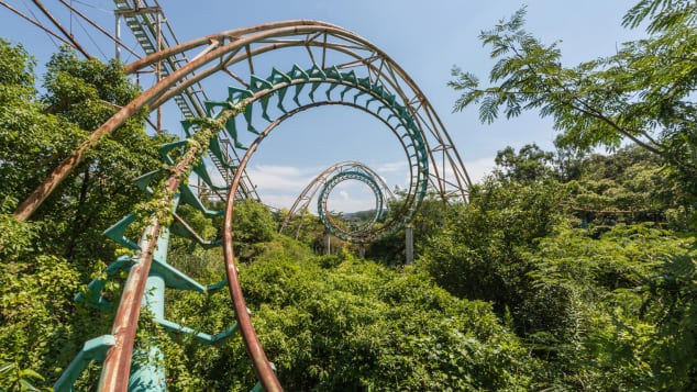 The photographer managed to visit abandoned theme park Nara Dreamland in Japan before it was demolished.