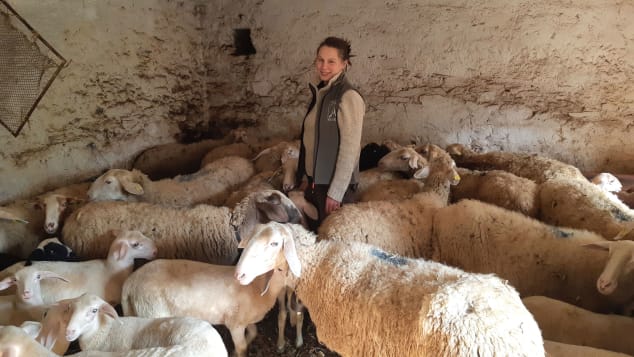 Shepherdess Agnes Garrone is one of a small number of residents of the Italian village of Coumboscuro.
